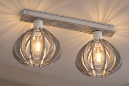 Lampa sufitowa 2xE27 NICOLETA GREY 832