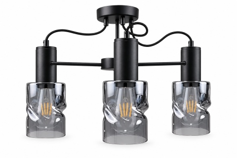 Lampa sufitowa 3xE27 INGER BLACK