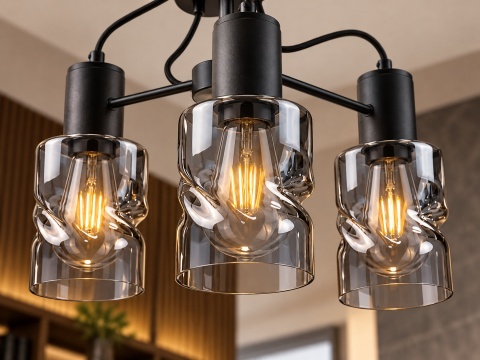 Lampa sufitowa 3xE27 INGER BLACK