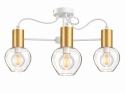 Lampa sufitowa 3xE27 MAYA WHITE/GOLD
