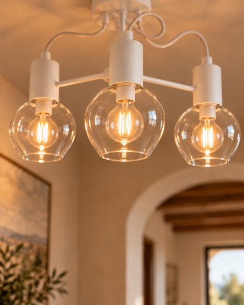 Lampa sufitowa 3xE27 MAYA WHITE
