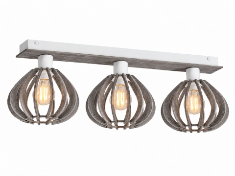 Lampa sufitowa 3xE27 NICOLETA GREY 833