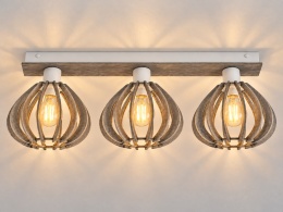 Lampa sufitowa 3xE27 NICOLETA GREY 833