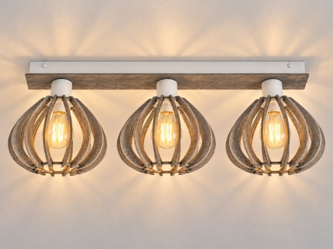 Lampa sufitowa 3xE27 NICOLETA GREY 833
