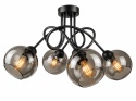 Lampa sufitowa 4xE27 RING BLACK
