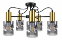 Lampa sufitowa 5xE27 INGER BLACK/GOLD