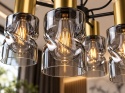 Lampa sufitowa 5xE27 INGER BLACK/GOLD