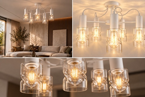 Lampa sufitowa 5xE27 INGER WHITE