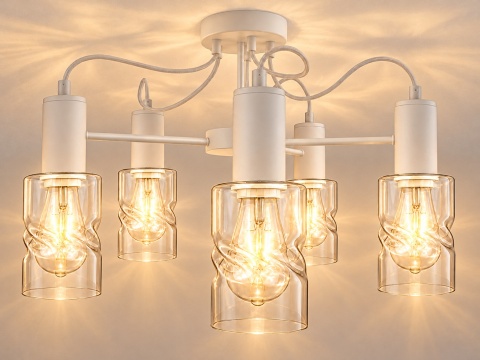 Lampa sufitowa 5xE27 INGER WHITE