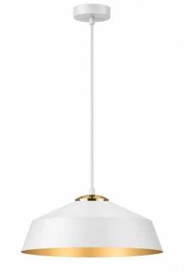 Lampa wisząca 1xE27 ATTO WHITE/GOLD