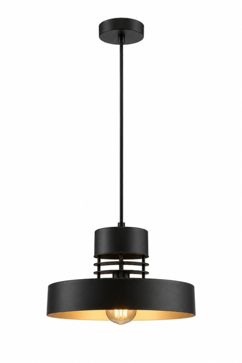 Lampa wisząca 1xE27 BOSSI BLACK