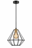 Lampa wisząca 1xE27 FARO BLACK /GOLD