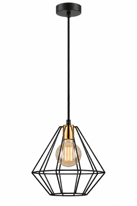Lampa wisząca 1xE27 FARO BLACK /GOLD