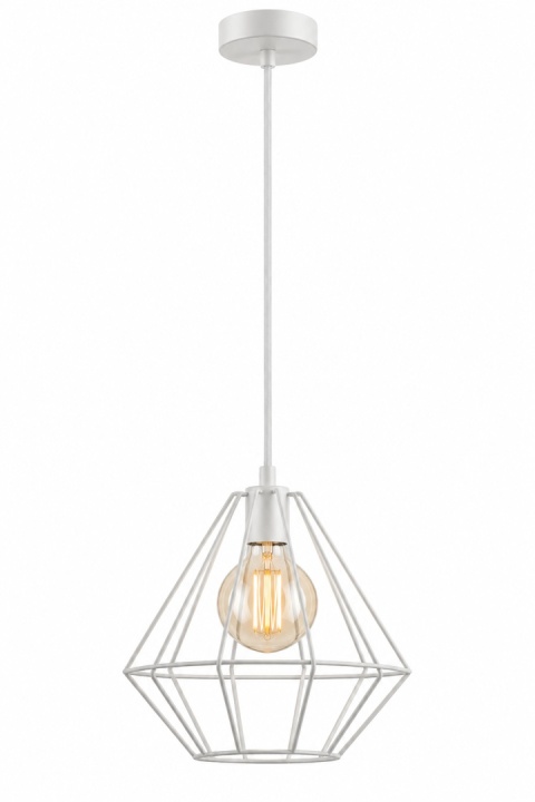 Lampa wisząca 1xE27 FARO WHITE