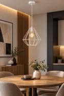 Lampa wisząca 1xE27 FARO WHITE