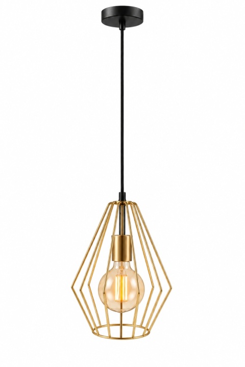 Lampa wisząca 1xE27 GEO GOLD