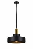 Lampa wisząca 1xE27 GIZA BLACK/GOLD