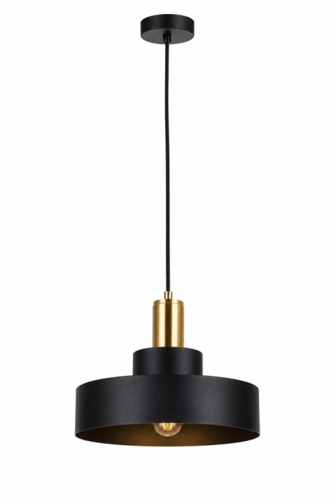 Lampa wisząca 1xE27 GIZA BLACK/GOLD