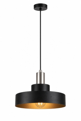 Lampa wisząca 1xE27 GIZA BLACK/SILVER