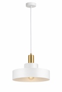 Lampa wisząca 1xE27 GIZA WHITE/GOLD