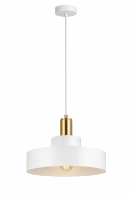 Lampa wisząca 1xE27 GIZA WHITE/GOLD