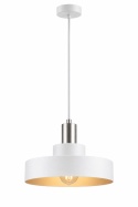 Lampa wisząca 1xE27 GIZA WHITE/SILVER