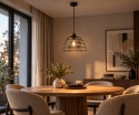 Lampa wisząca 1xE27 IDAGO NEW BLACK