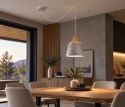 Lampa wisząca 1xE27 IVONE GREY II LONG 754