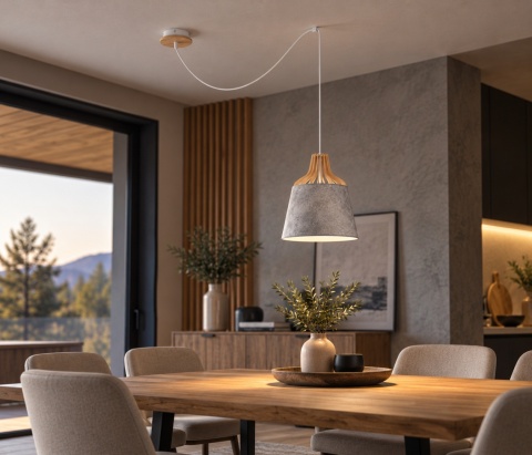 Lampa wisząca 1xE27 IVONE GREY II LONG 754