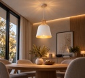 Lampa wisząca 1xE27 IVONE WHITE II 724