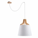 Lampa wisząca 1xE27 IVONE WHITE II LONG 756
