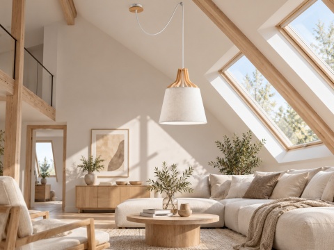 Lampa wisząca 1xE27 IVONE WHITE II LONG 756