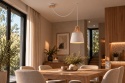 Lampa wisząca 1xE27 IVONE WHITE LONG 752