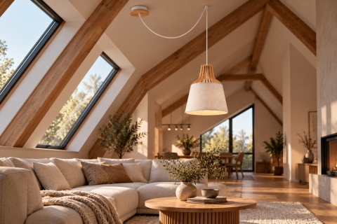 Lampa wisząca 1xE27 IVONE WHITE LONG 752