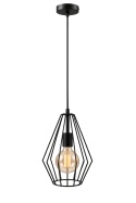 Lampa wisząca 1xE27 LEX BLACK