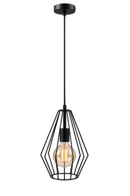 Lampa wisząca 1xE27 LEX BLACK