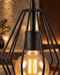 Lampa wisząca 1xE27 LEX BLACK
