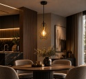 Lampa wisząca 1xE27 LEX GOLD