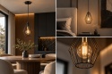Lampa wisząca 1xE27 LEX GOLD