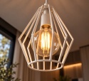 Lampa wisząca 1xE27 LEX WHITE