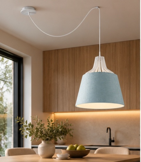 Lampa wisząca 1xE27 LEA GREEN LONG 747