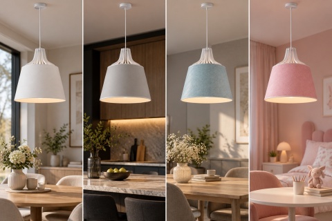 Lampa wisząca 1xE27 LEA GREY II 704