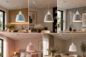 Lampa wisząca 1xE27 LEA GREY LONG 749