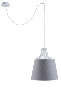 Lampa wisząca 1xE27 LEA GREY LONG 749
