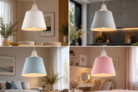 Lampa wisząca 1xE27 LEA WHITE 702
