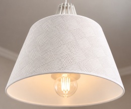 Lampa wisząca 1xE27 LEA WHITE 702