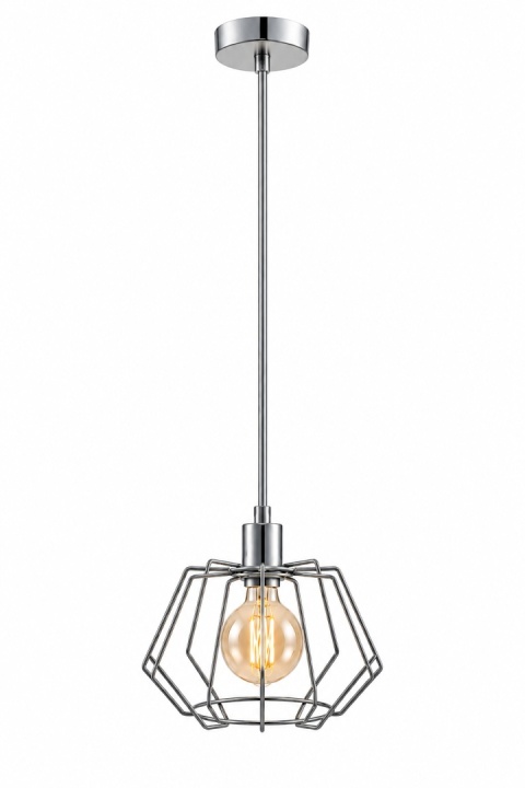 Lampa wisząca 1xE27 LUNA SILVER