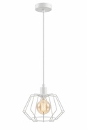 Lampa wisząca 1xE27 LUNA WHITE