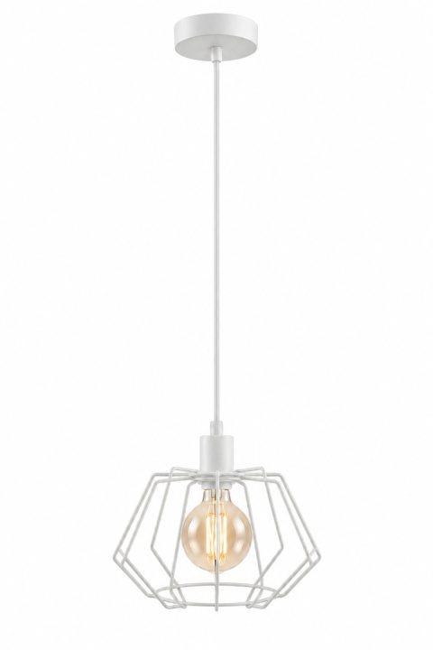 Lampa wisząca 1xE27 LUNA WHITE