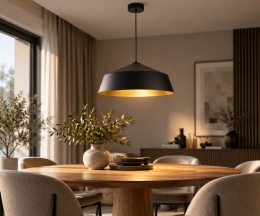 Lampa wisząca 1xE27 Latisa Black/Gold